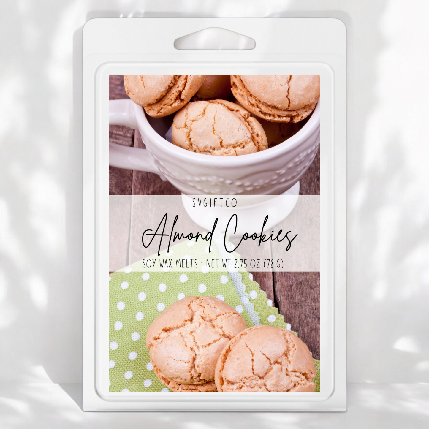 Frosted almond cookies